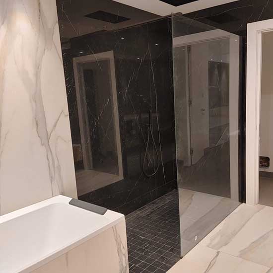 Chantier de rénovation de salle de bain (Nice-06)
